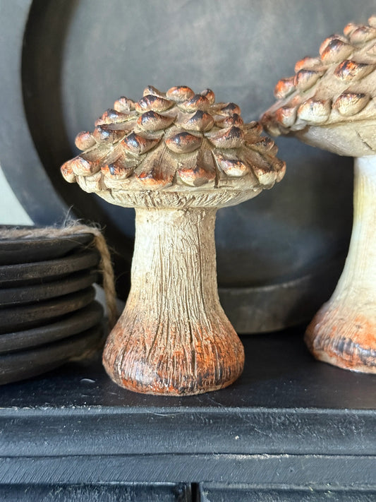 Paddenstoel van Polystone – Landelijke Herfstdecoratie- Verkrijgbaar in 2 maten