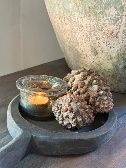Polystone Pine Cone – Rustic Autumn Decoration - Available in 2 sizes