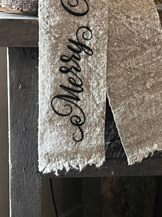 Shabby Lint "Merry Christmas"