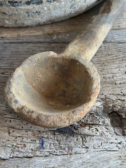 Oude houten lepel