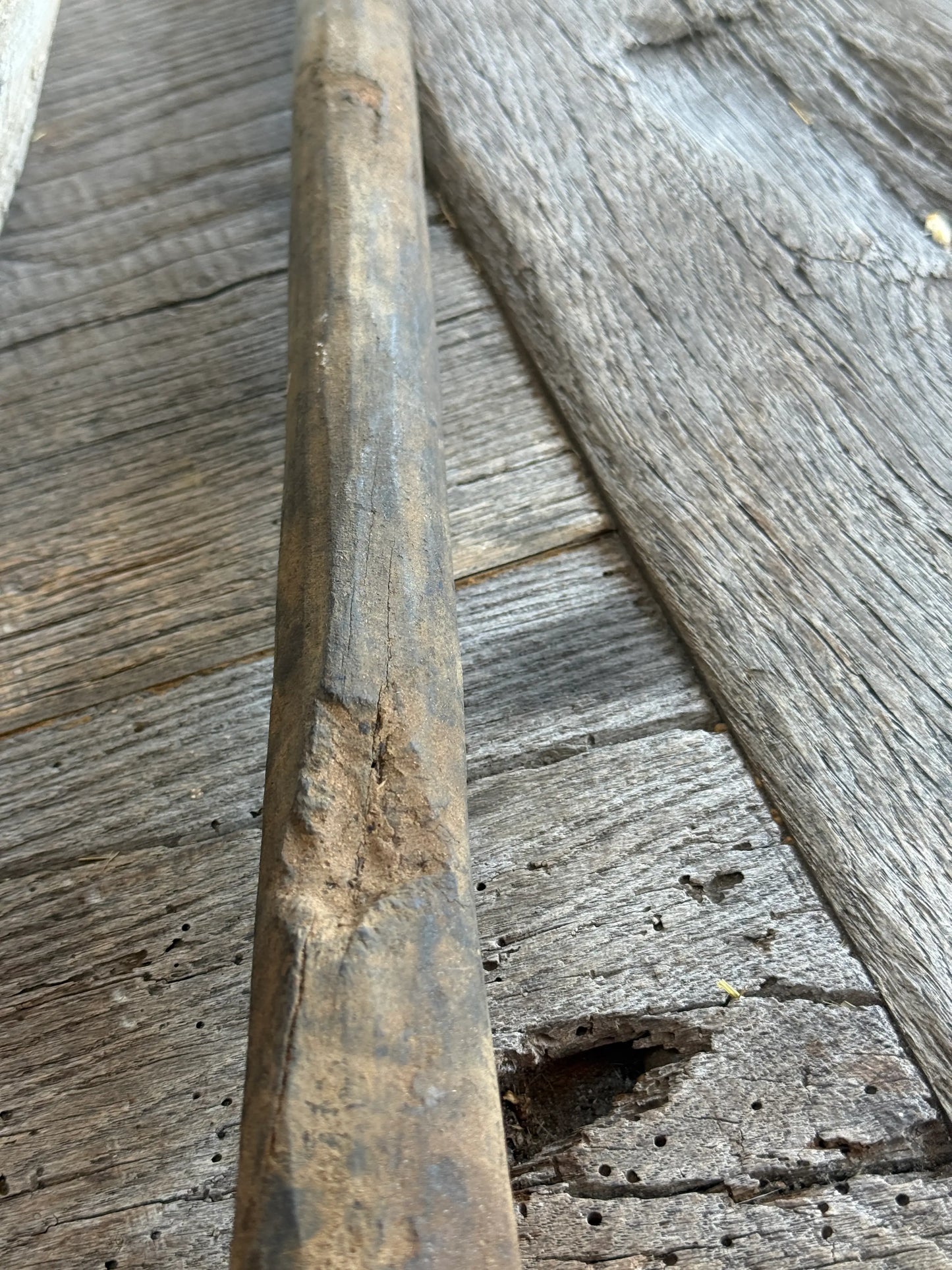 Oude houten lepel