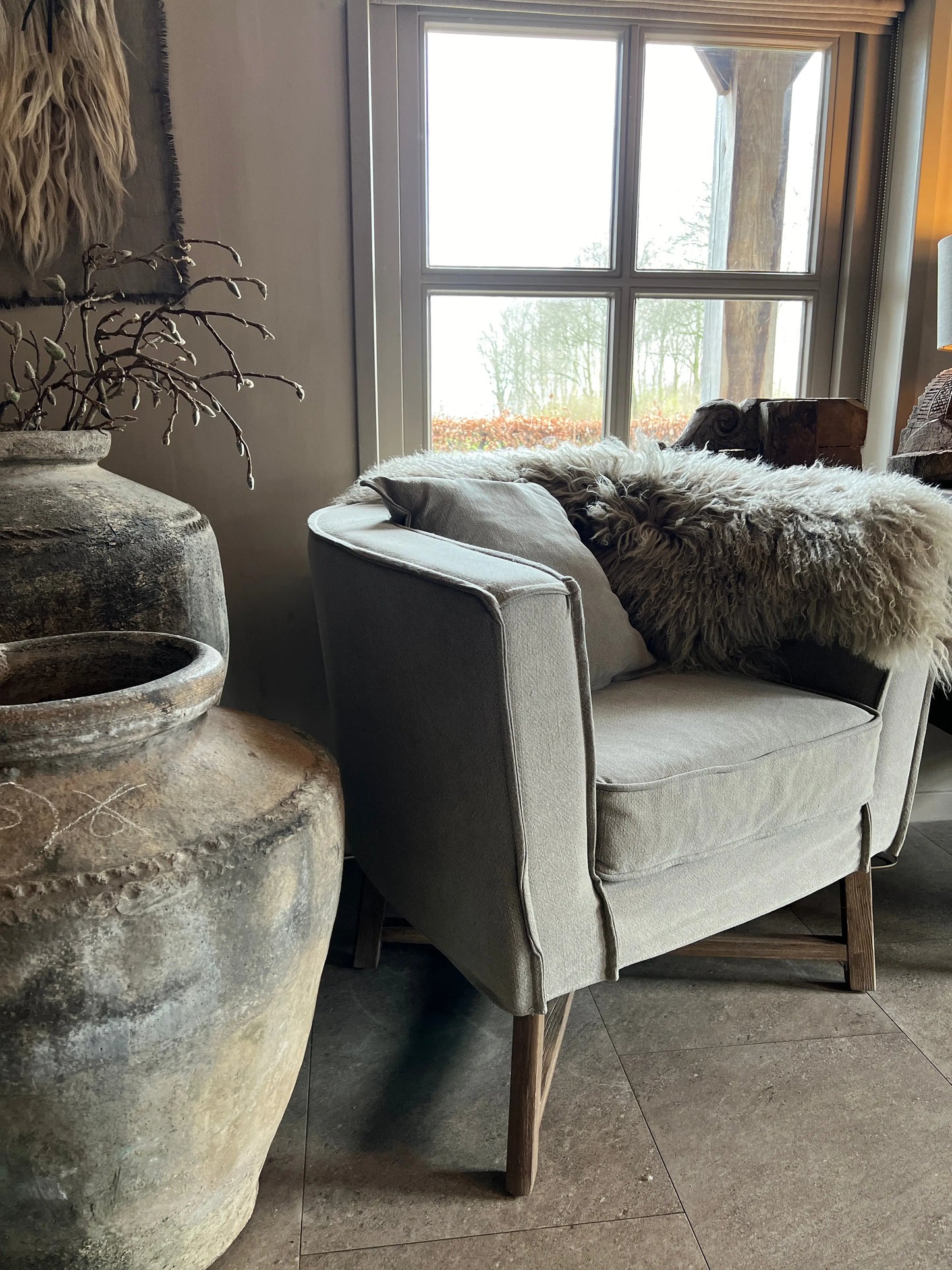 Armchair Kaat, Taupe