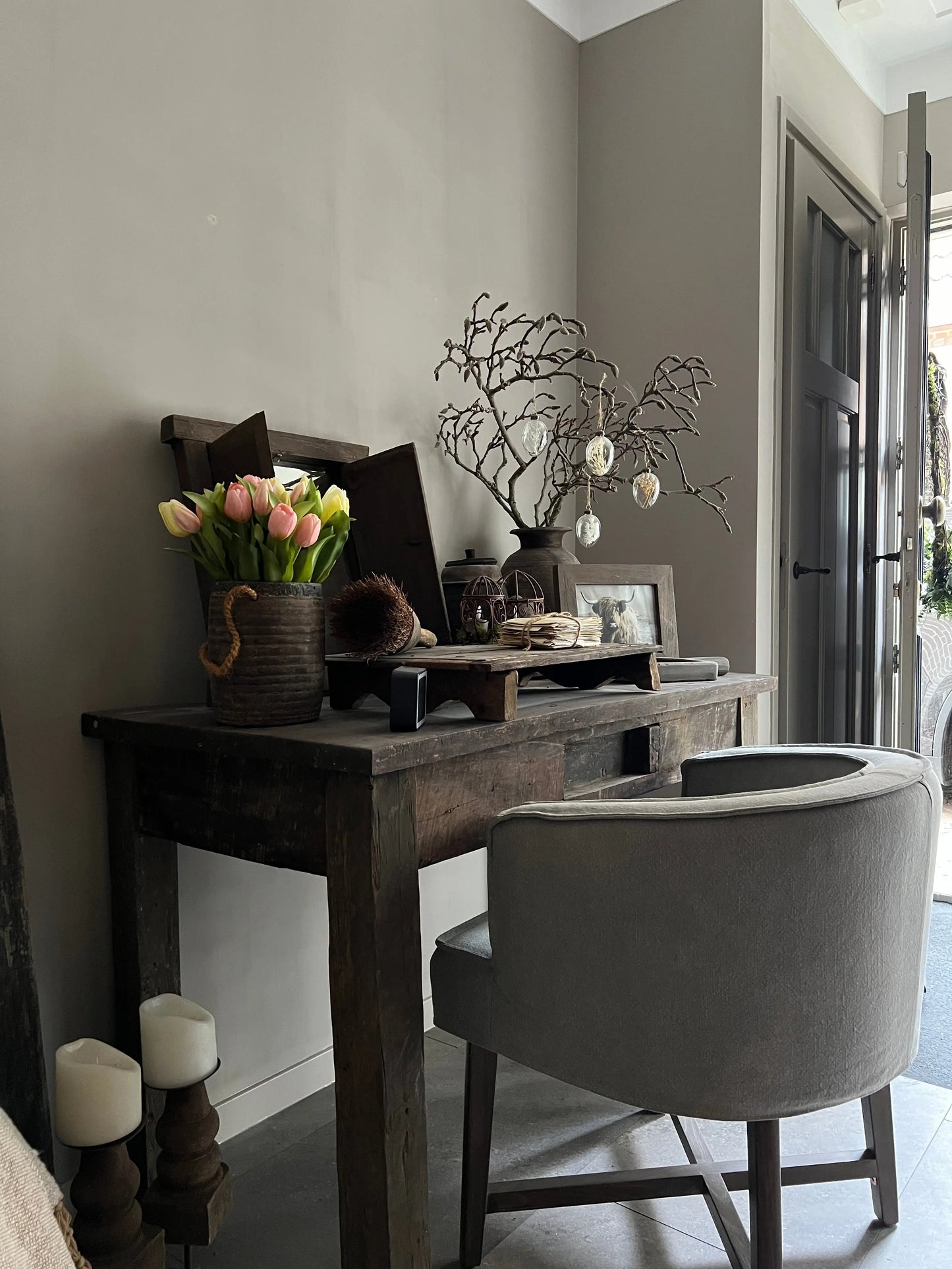 Chair Kaatje, Taupe, Beige or Anthracite