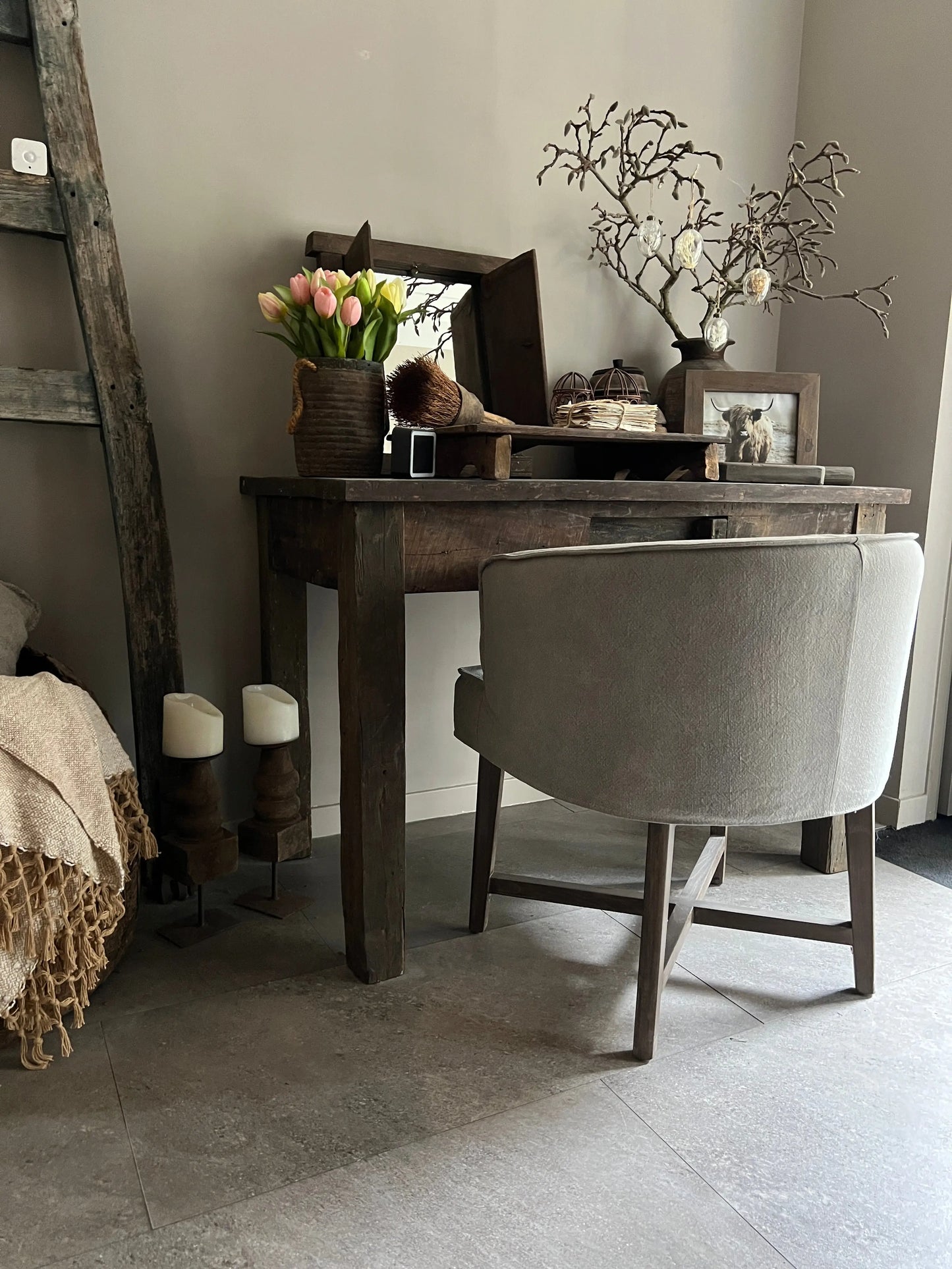 Chair Kaatje, Taupe, Beige or Anthracite