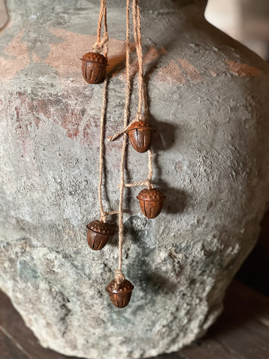 Acorn bell necklace