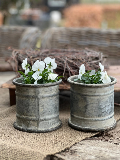 Metal pot, straight model