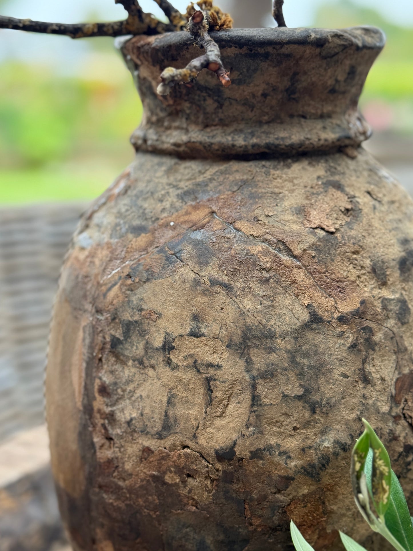 Nepalese houten pot – uniek en authentiek (LHC3)