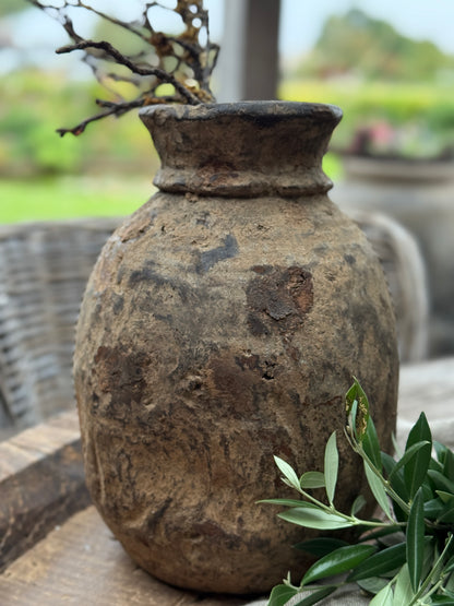 Nepalese houten pot – uniek en authentiek (LHC3)