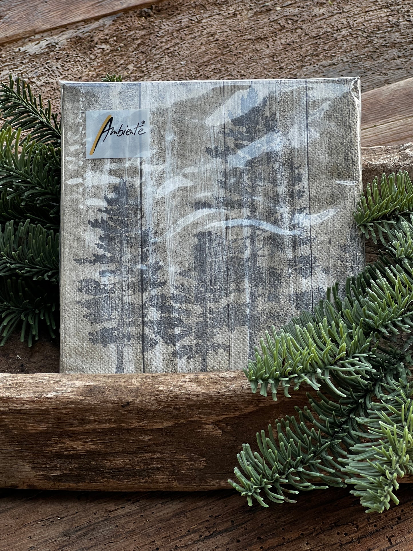 Napkins pine trees