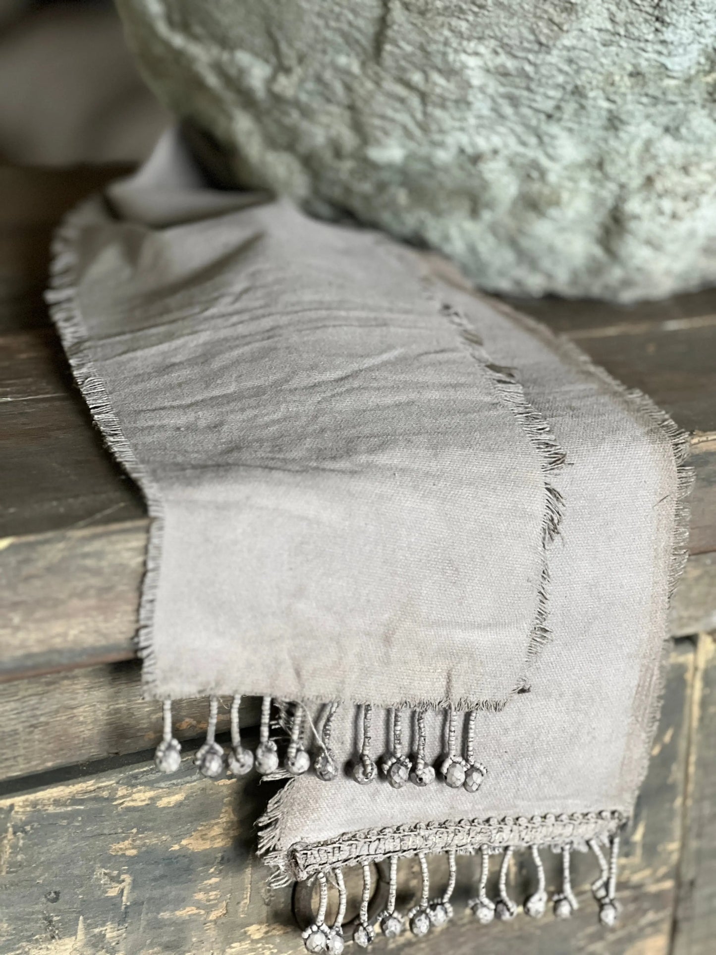 Dekoband Lindenstoff Boho und Lehm