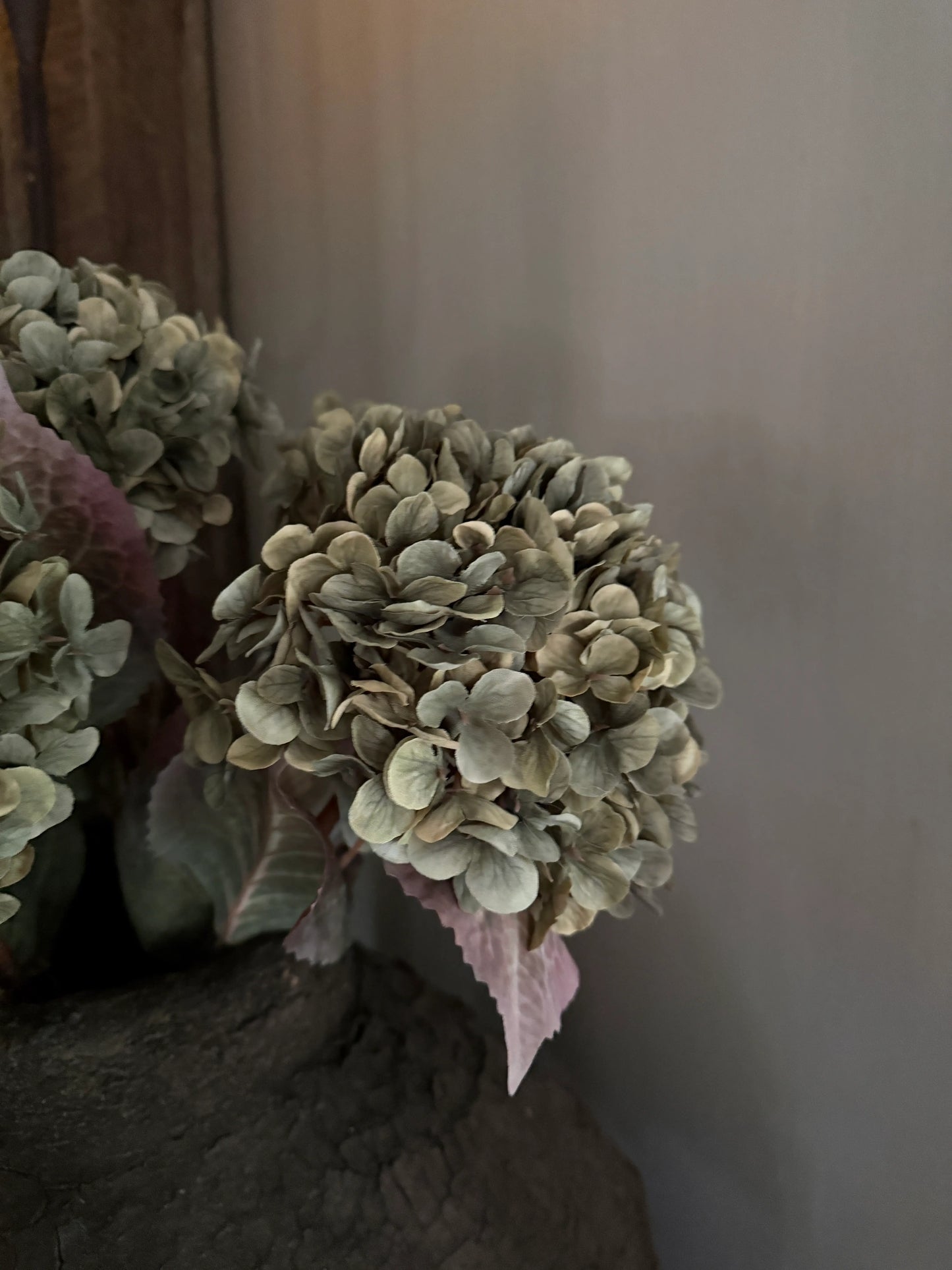 Artificial flower Hydrangea Aletta green – 70 cm