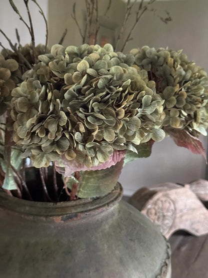 Artificial flower Hydrangea Aletta green – 70 cm