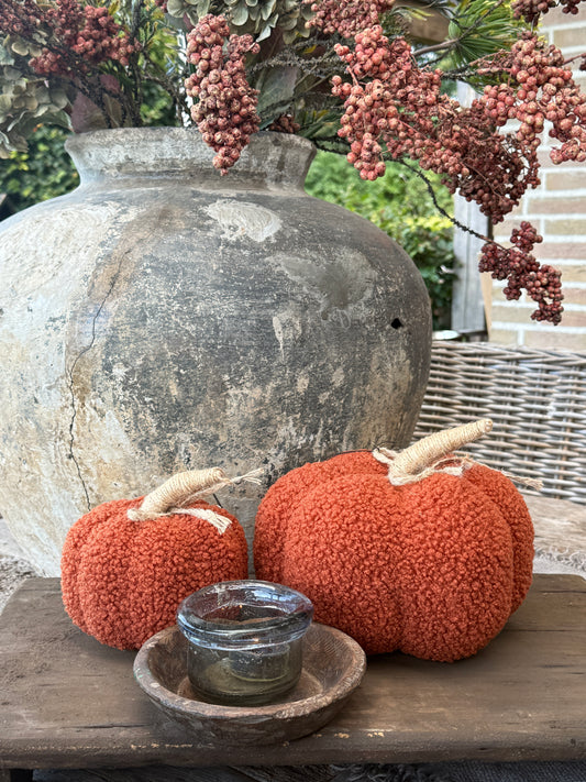 Pumpkin made of soft teddy fabric - available in 2 sizes