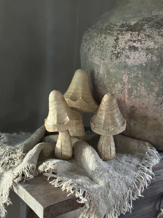 Polystone mushroom- Sand color- Available in 2 sizes