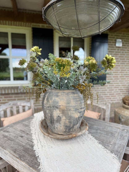 Kunstbloem Paeony Spray Elin – groen- 93 cm.