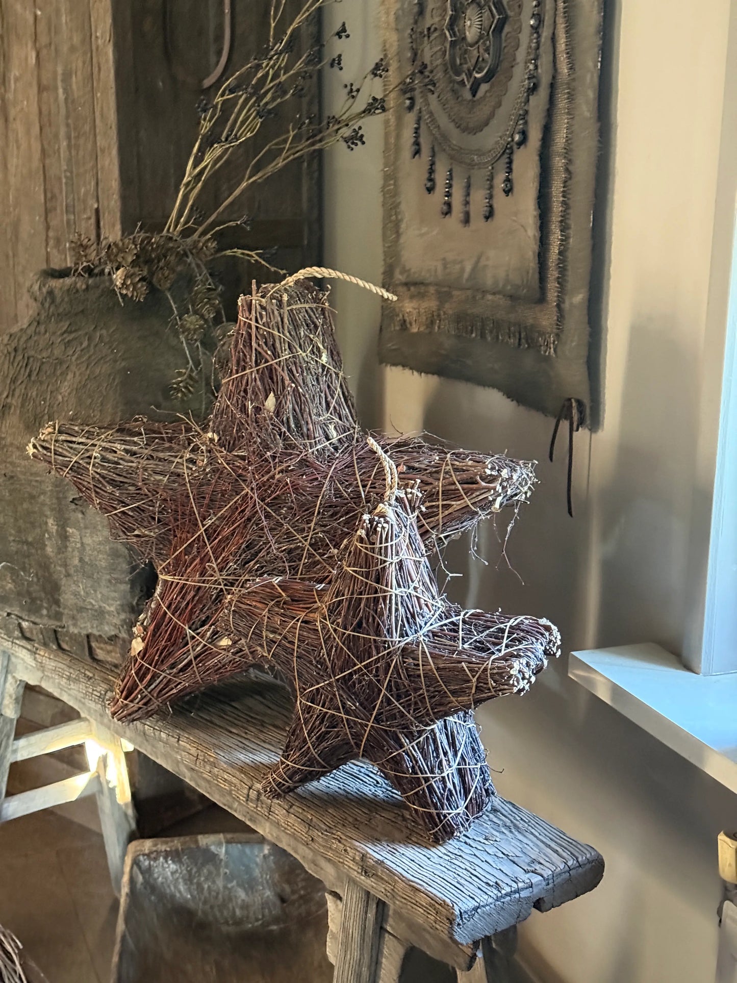 Kerstster van takjes – natuurlijke uitstraling