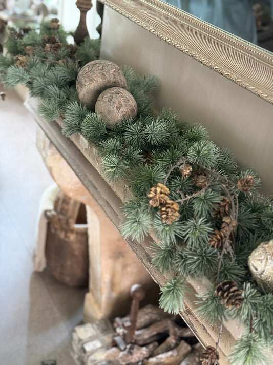 Larix tafelstuk Real Touch – 165 cm