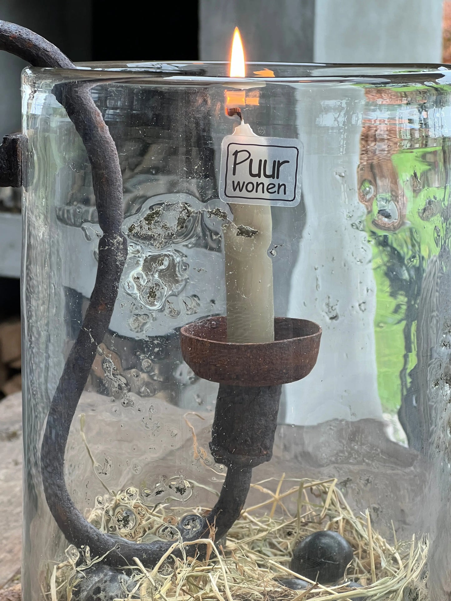 Cups rusted and black metal, Pure Living