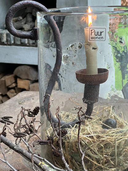 Laternen-Metallsplitter von Puur Wonen, 30x20 cm.