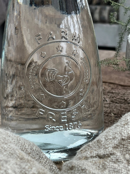 Glaskaraffe „Bauernhof“