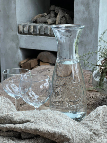 Glaskaraffe „Bauernhof“