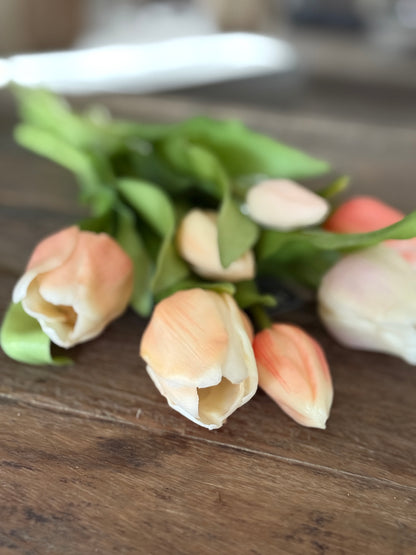 Bos Tulpen, 7 stuks, 31 cm. Perzik