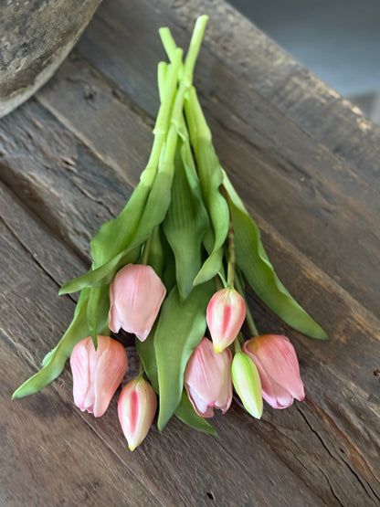 Bunch of tulips, 30 cm. Pink