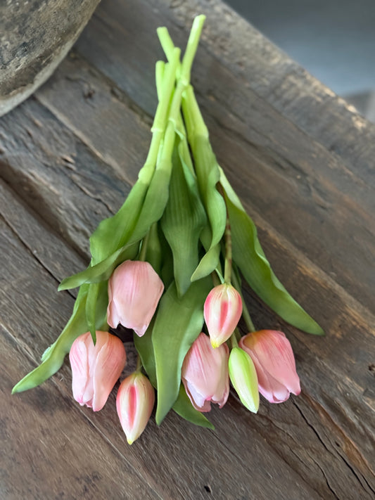 Bunch of tulips, 30 cm. Pink