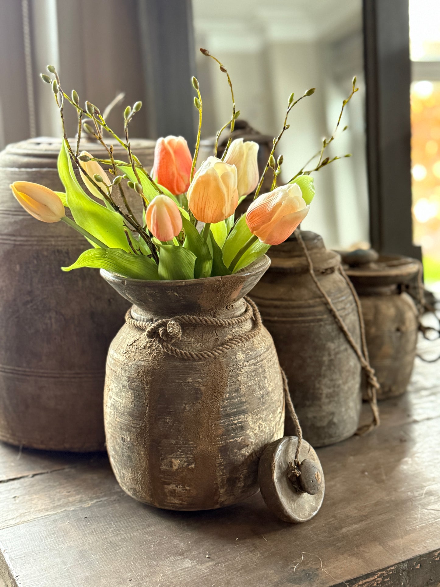 Bos Tulpen, 7 stuks, 31 cm. Perzik