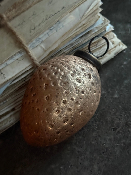 Paasei Goud/Koper 9x6 cm