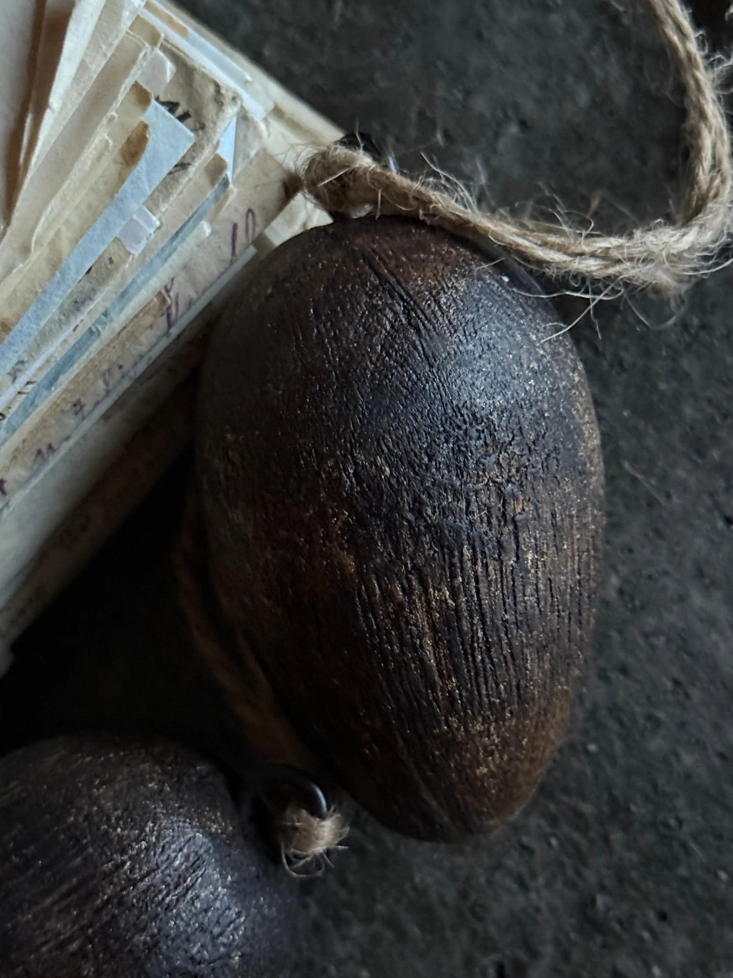 Wooden Egg Black