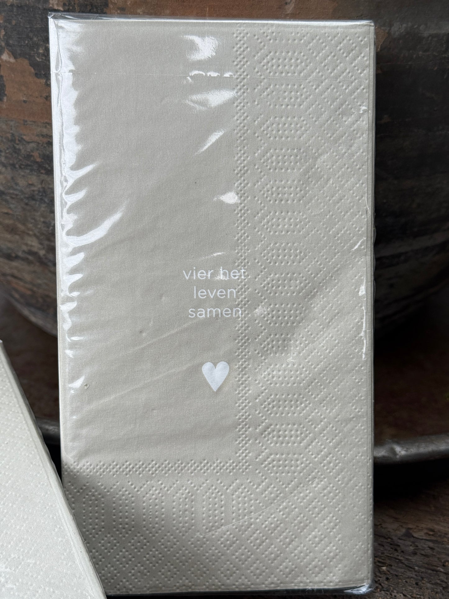 Servetten "Vier het leven"