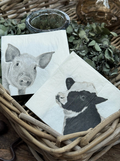 Paper Napkins – Farm Animals