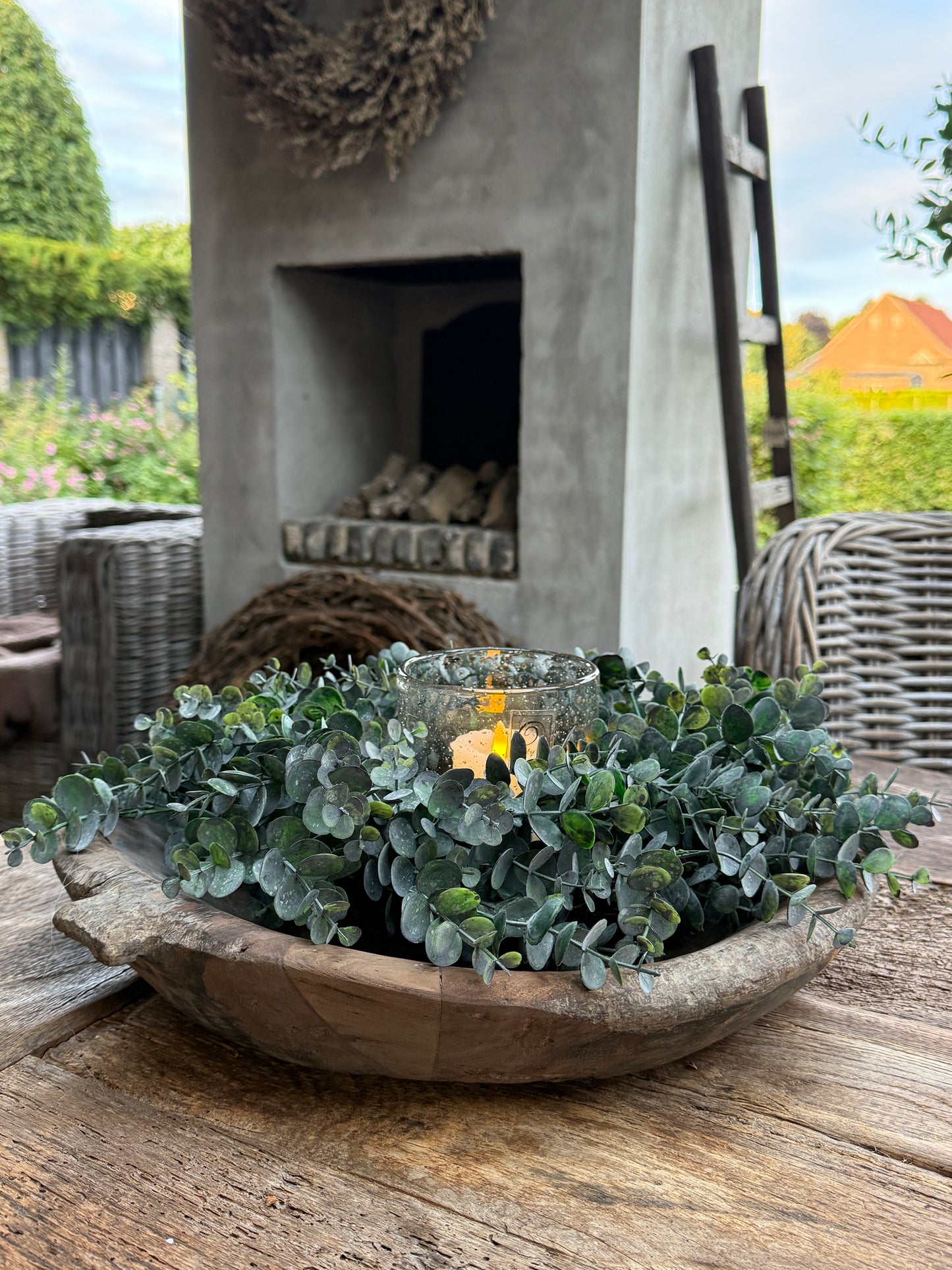 Kunst eucalyptus krans – Ø ca. 40 cm