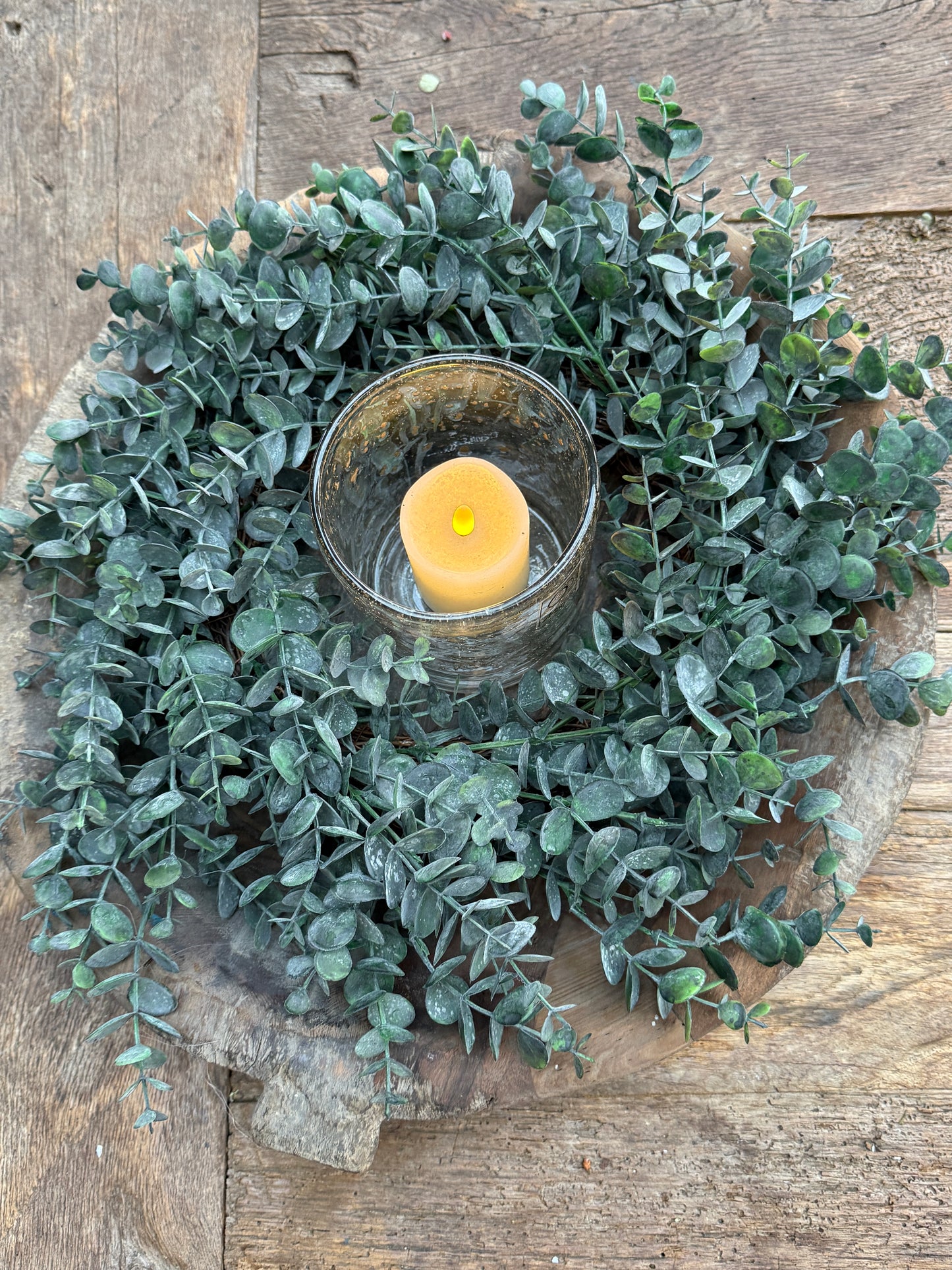 Kunst eucalyptus krans – Ø ca. 40 cm