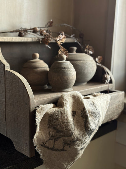 Gruttersbak met 1 lade