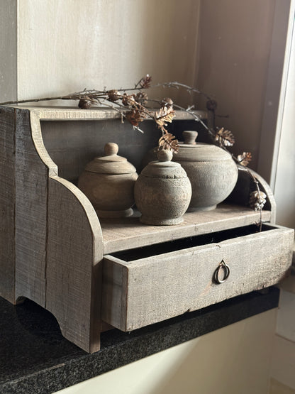 Gruttersbak met 1 lade