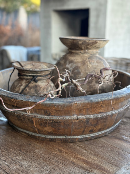 Oude Authentieke Olijfbak