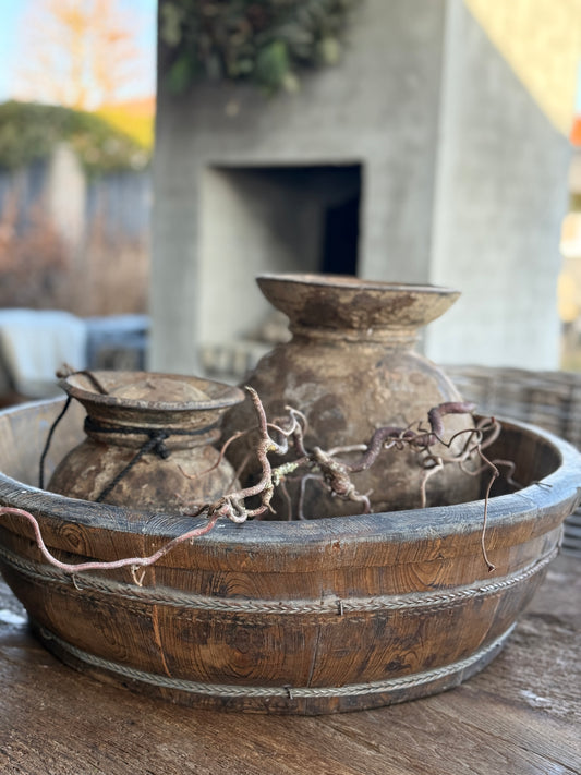 Oude Nepalese Pot met Deksel (LH15)