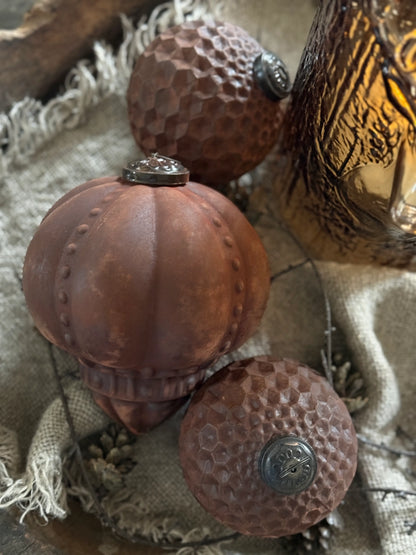 Kersthanger / Ornament- Roest Bruin