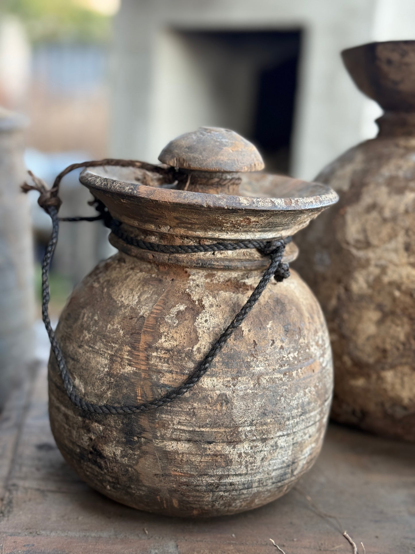 Oude Nepalese Pot met Deksel (LH15)