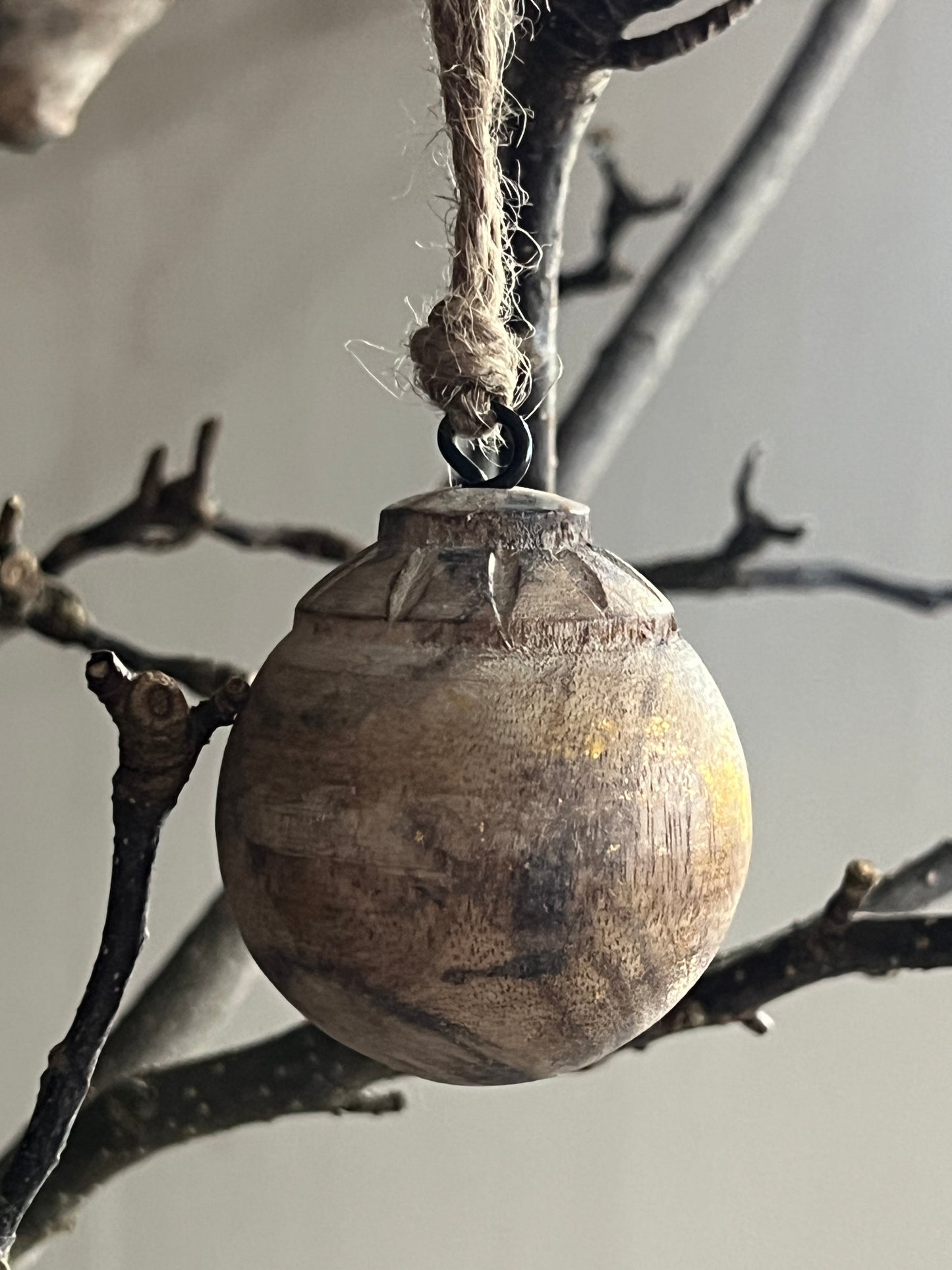 Weihnachtsanhänger Holz „Rund klein“