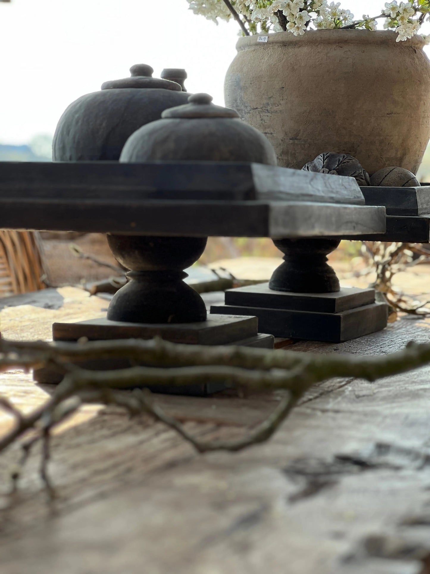 Footed tray, 50x50 cm. - Trapa Living
