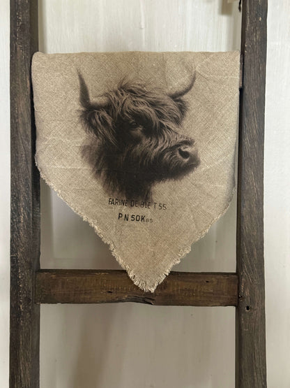 Shabby doek “Stoere Schotse Hooglander” (03)