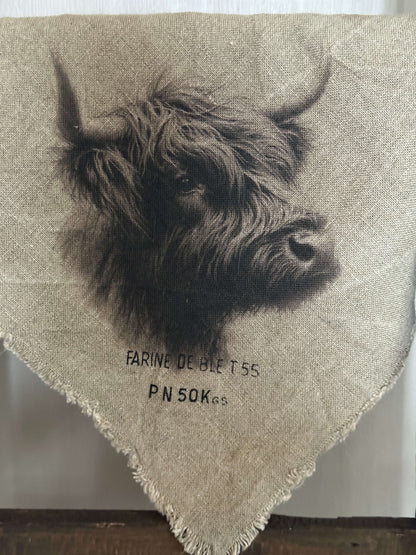 Shabby doek “Stoere Schotse Hooglander” (03)