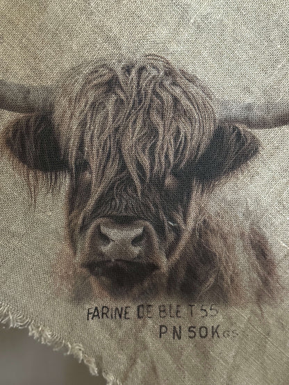 Shabby doek “Schotse Hooglander” (1)