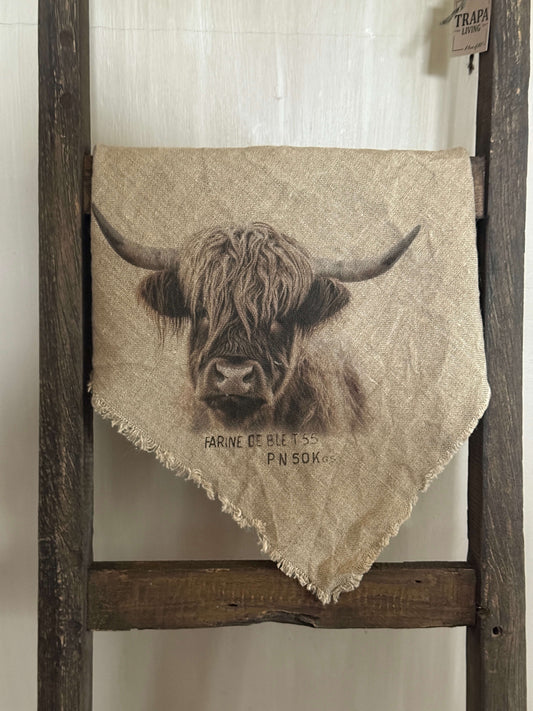 Shabby doek “Schotse Hooglander” (1)