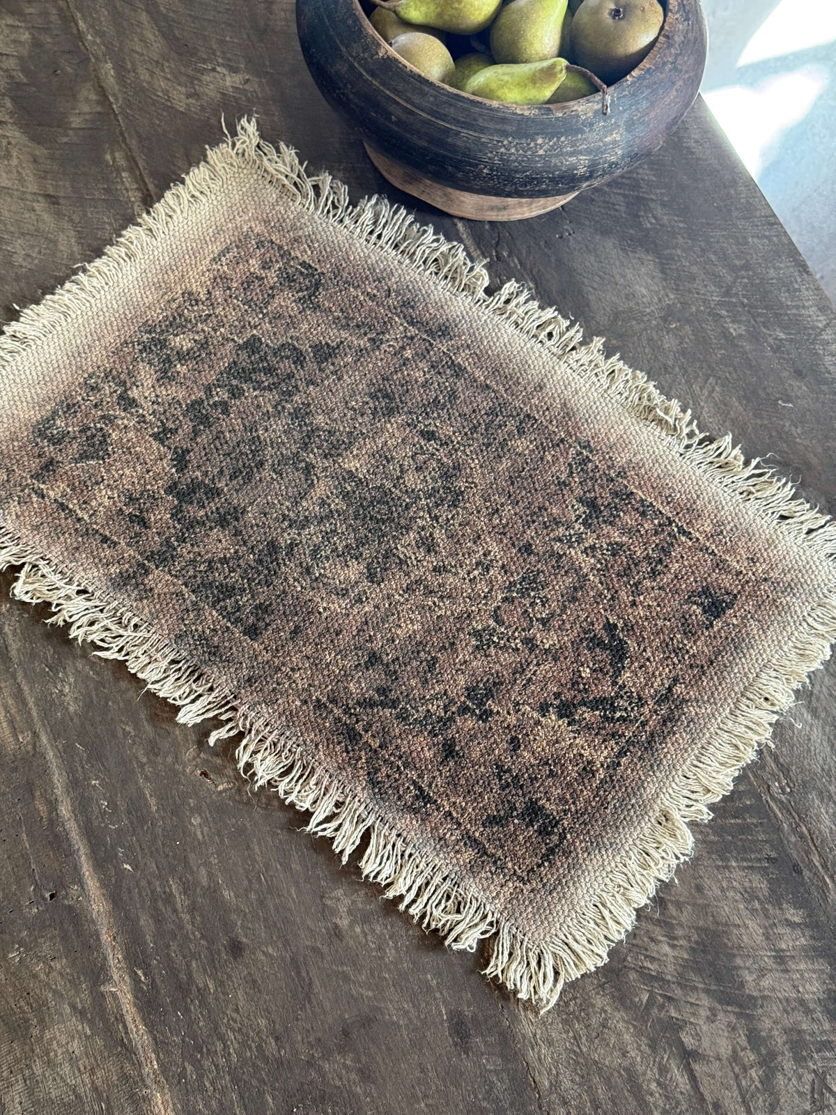 Kelim sierkleedje rood/zwart