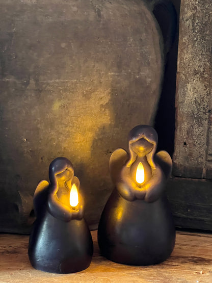 Angel candle LED black available in M ​​and L