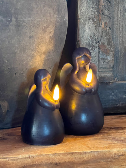 Angel candle LED black available in M ​​and L